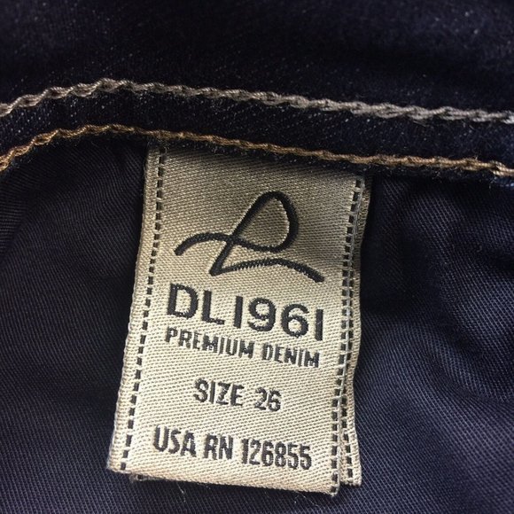 DL1961 Milano Boot Jeans Dark 4 Way 360 Stretch‎ 26 x 32 - Picture 4 of 11